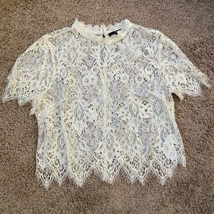 White lace top
